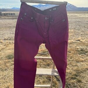 Miss Me Skinny Burgundy Jeans 29R